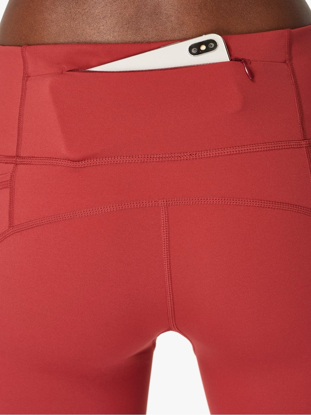 Sweaty Betty Size Medium ‘The Power’ 7/8 Pocket Leggings - Rust Red - Picture 5 of 16